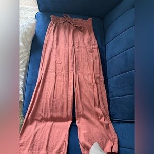 Pink flowy pants. Size medium. Worn twice.